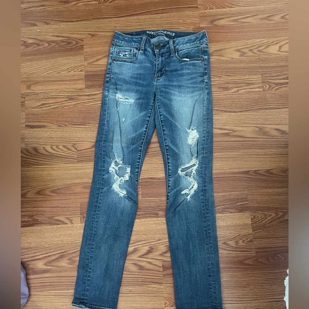 American Eagle Outfitters Super Stretch Blue Denim